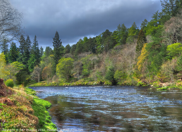 River Spey Spring Light Morning Speyside Highland Scotland Picture Board by OBT imaging