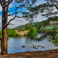 Buy canvas prints of Loch An Eilein From The Pines Rothiemurchus Cairngorms Highland Scotland by OBT imaging