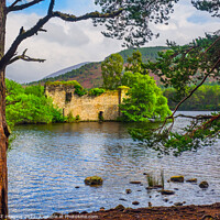 Buy canvas prints of Loch An Eilein From The Pines Rothiemurchus Cairngorms Scottish Highlands  by OBT imaging