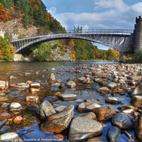 Buy canvas prints of 1812 Thomas Telford Craigellachie Bridge Speyside Highland Scotland  by OBT imaging
