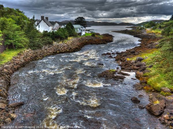Lochinver River Inver Running To Loch Inver Picture Board by OBT imaging
