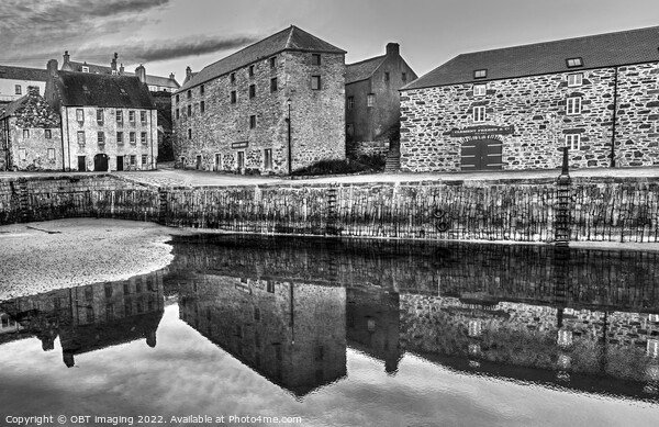 Portsoy Village 17th Century Harbour Reflection North East Scotland 2022 Picture Board by OBT imaging