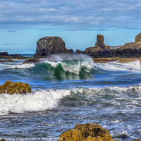 Buy canvas prints of The Wave Tarlair MacDuff North East Scotland by OBT imaging