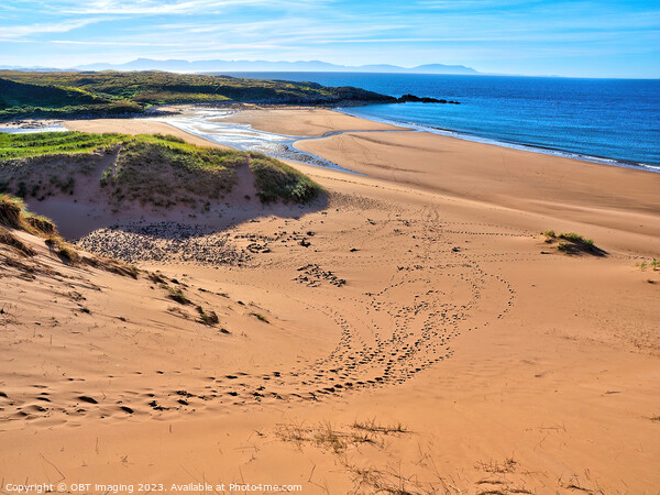Red Point Beach Near Gairloch Highland Scotland Footprint Trails Picture Board by OBT imaging