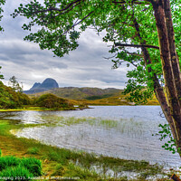 Buy canvas prints of Suliven Mountain Assynt Highland Scotland by OBT imaging