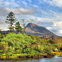 Buy canvas prints of Canisp Mountain Glen Canisp Assynt West Highland Scotland  by OBT imaging
