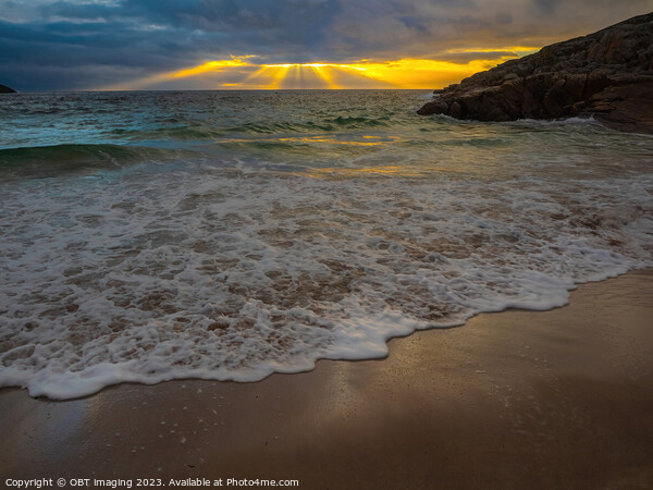 Achmelvich Bay Assynt Seaside Sunset   Picture Board by OBT imaging