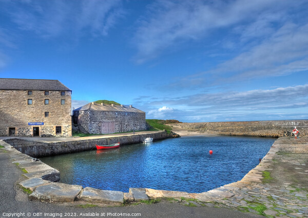 Portsoy Fishing Village Scotland 17th Century Harbour & Original Building Facade Picture Board by OBT imaging