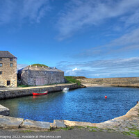 Buy canvas prints of Portsoy Fishing Village Scotland 17th Century Harbour & Original Building Facade by OBT imaging