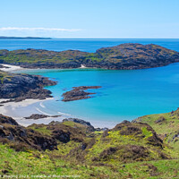 Buy canvas prints of Achmelvich Beaches Assynt Highland Scotland Path t by OBT imaging