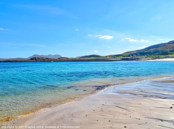 Mellon Udrigle Beach Toward An Teallach Scottish highlands Picture Board by OBT imaging