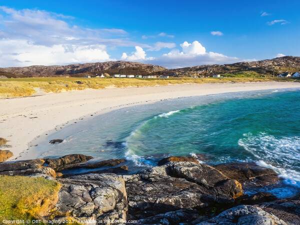 Achmelvich Bay Beach Evening Assynt Highland Scotland Picture Board by OBT imaging