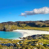 Buy canvas prints of Achmelvich Bay Beach Assynt West Highland Scotland by OBT imaging