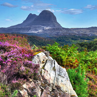 Buy canvas prints of Suliven Mountain Assynt Highland Scotland  by OBT imaging