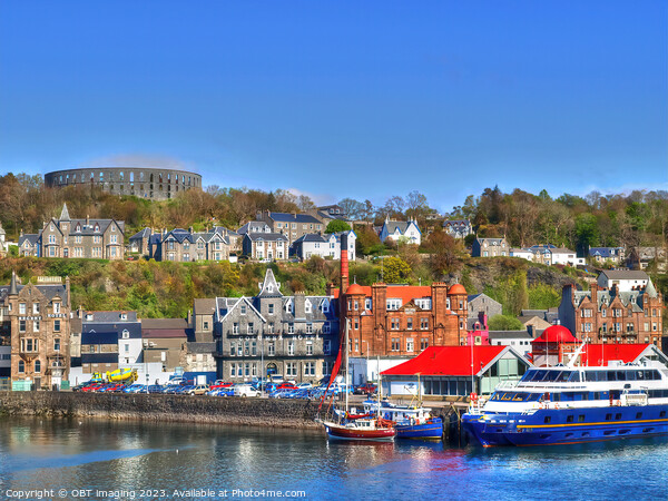 Oban Seafront & MacCaigs Folly Argyll West Highland Scotland Picture Board by OBT imaging