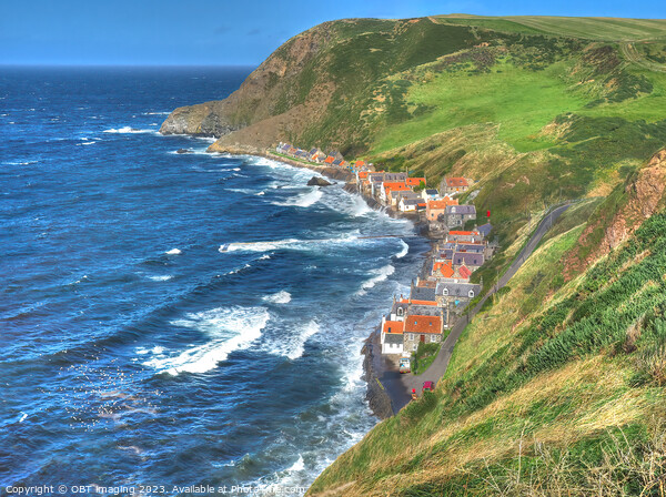 Crovie North East Scotland Historic Fishing Village Cottages Aberdeenshire  Picture Board by OBT imaging