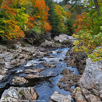 Buy canvas prints of Randolph's Leap, River Findhorn Morayshire Scotland by OBT imaging