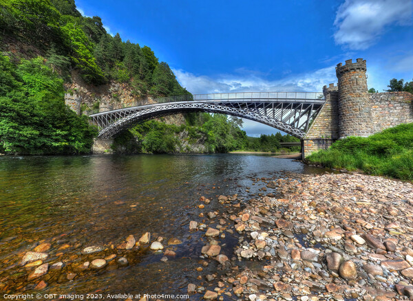 Craigellachie Bridge River Spey Morayshire Thomas Telford 1814 Picture Board by OBT imaging