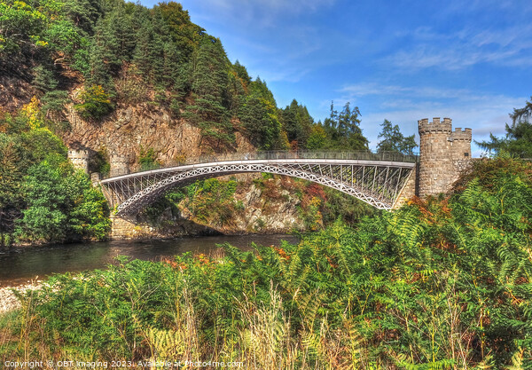 Craigellachie Bridge River Spey Morayshire Scotland Thomas Telford 1814  Picture Board by OBT imaging