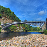 Buy canvas prints of Craigellachie Bridge River Spey Moray Scottish Highlands 1814 Thomas Telford by OBT imaging