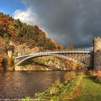 Buy canvas prints of Craigellachie Bridge River Spey Moray Highland Scotland 1814 Thomas Telford by OBT imaging