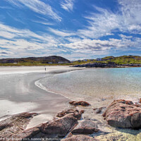 Buy canvas prints of Achmelvich Beach Assynt West Highland Scotland Lon by OBT imaging