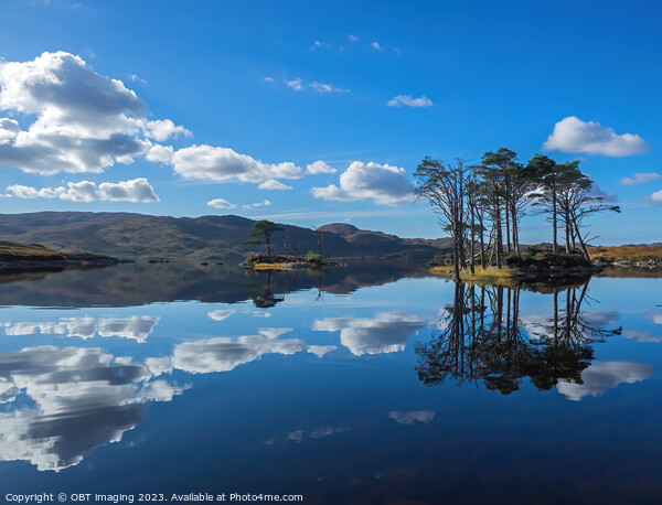 Loch Assynt Reflections Sutherland North West Scottish Highlands  Picture Board by OBT imaging