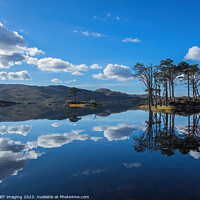 Buy canvas prints of Loch Assynt Reflections Sutherland North West Scottish Highlands  by OBT imaging