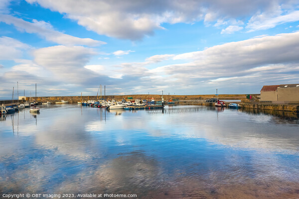 Hopeman Harbour Reflections Morayshire North East  Picture Board by OBT imaging