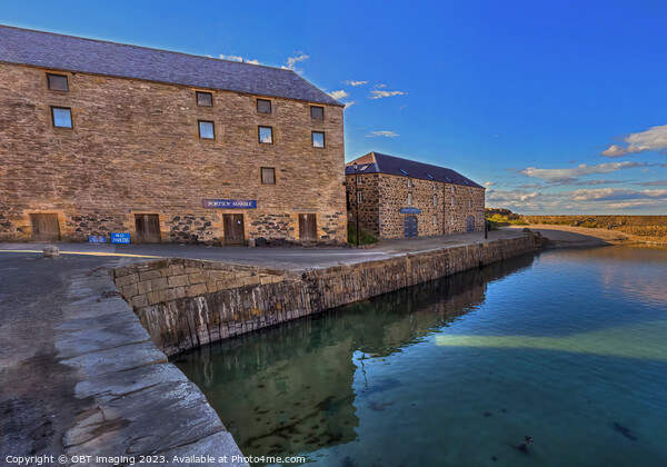 Portsoy Harbour Portsoy Aberdeenshire 17th Century Building Reflections Picture Board by OBT imaging