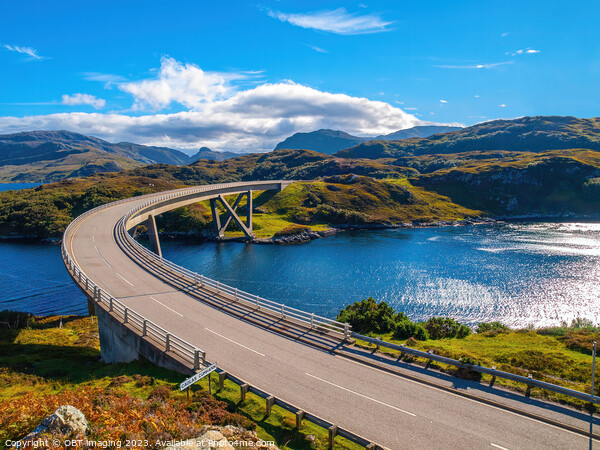 Kylesku Bridge Scotland North West Highland NC500 Route Picture Board by OBT imaging
