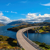 Buy canvas prints of Kylesku Bridge Scotland North West Highland NC500 Route by OBT imaging