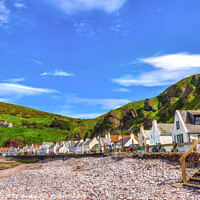 Buy canvas prints of Pennan Aberdeenshire North East Scotland  by OBT imaging