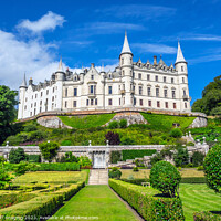 Buy canvas prints of Dunrobin Castle & Gardens Sutherland Highland Scotland  by OBT imaging