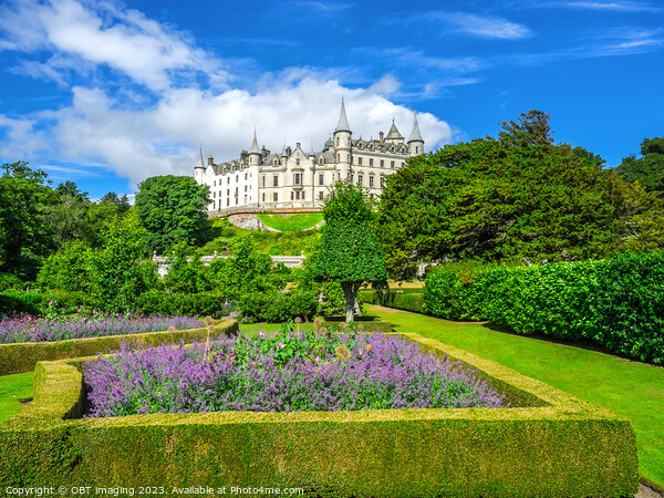 Dunrobin Castle & Garden Sutherland Highland Scotland Fairy Tale Summer Picture Board by OBT imaging