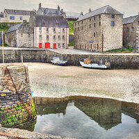 Buy canvas prints of Portsoy Harbour Aberdeenshire Scotland 17th Century Harbour Original Buildings by OBT imaging