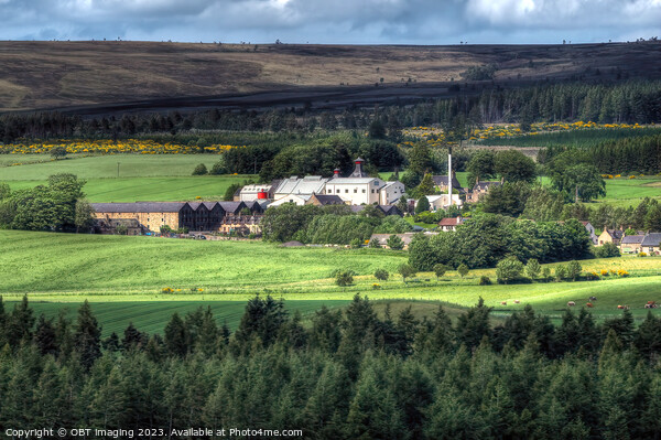 Cardhu Distillery Speyside Highland Scotland Clan Cumming 1824 & Johnnie Walker Central Picture Board by OBT imaging