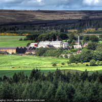 Buy canvas prints of Cardhu Distillery Speyside Highland Scotland Clan Cumming 1824 & Johnnie Walker Central by OBT imaging