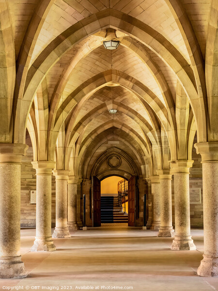 Glasgow University The Cloisters Golden Graduation Arcade Glasgow City Picture Board by OBT imaging