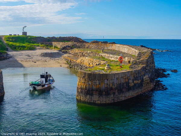 Portsoy Harbour Aberdeenshire North East Scotland Coming Home  Picture Board by OBT imaging