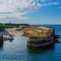 Buy canvas prints of Portsoy Harbour Aberdeenshire Scotland Harbour Shapes by OBT imaging