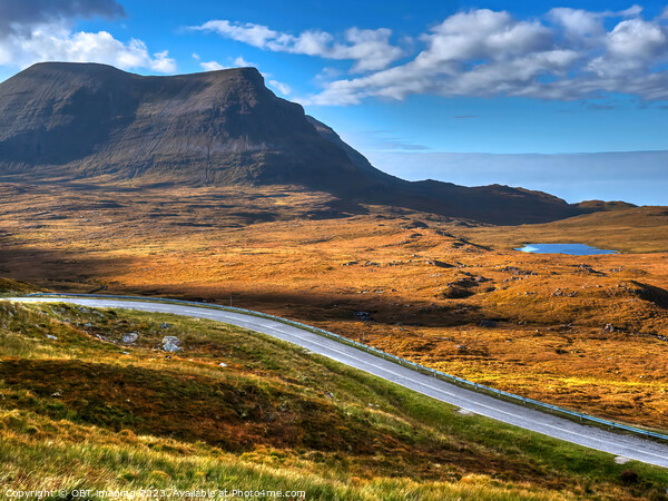 Quinag Sail Gharbh Mountain Assynt Scotland Road To Durness NC500 Route Picture Board by OBT imaging