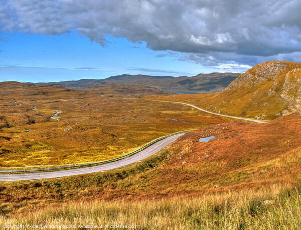 The North Coast 500 Route Lochinver to Durness Nr Quinag Picture Board by OBT imaging