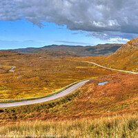 Buy canvas prints of The North Coast 500 Route Lochinver to Durness Nr Quinag by OBT imaging