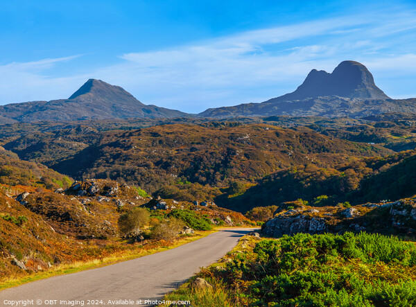 Suliven Assynt Mountains Scottish Highlands Picture Board by OBT imaging