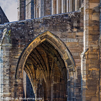 Buy canvas prints of Elgin Cathedral Elgin Morayshire Scotland Sunlight Arch Study by OBT imaging
