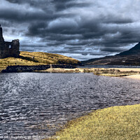 Buy canvas prints of Assynt Ardvreck Castle Ruin Scottish Highlands by OBT imaging