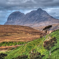 Buy canvas prints of Suliven From Inchnadamph Late Autumn Scotland  by OBT imaging