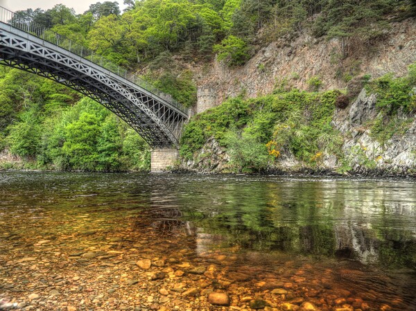 Whisky Coloured River Craigellachie Scotland Picture Board by OBT imaging