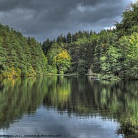 Buy canvas prints of Reflection On A Fairytale Loch Scotland  by OBT imaging